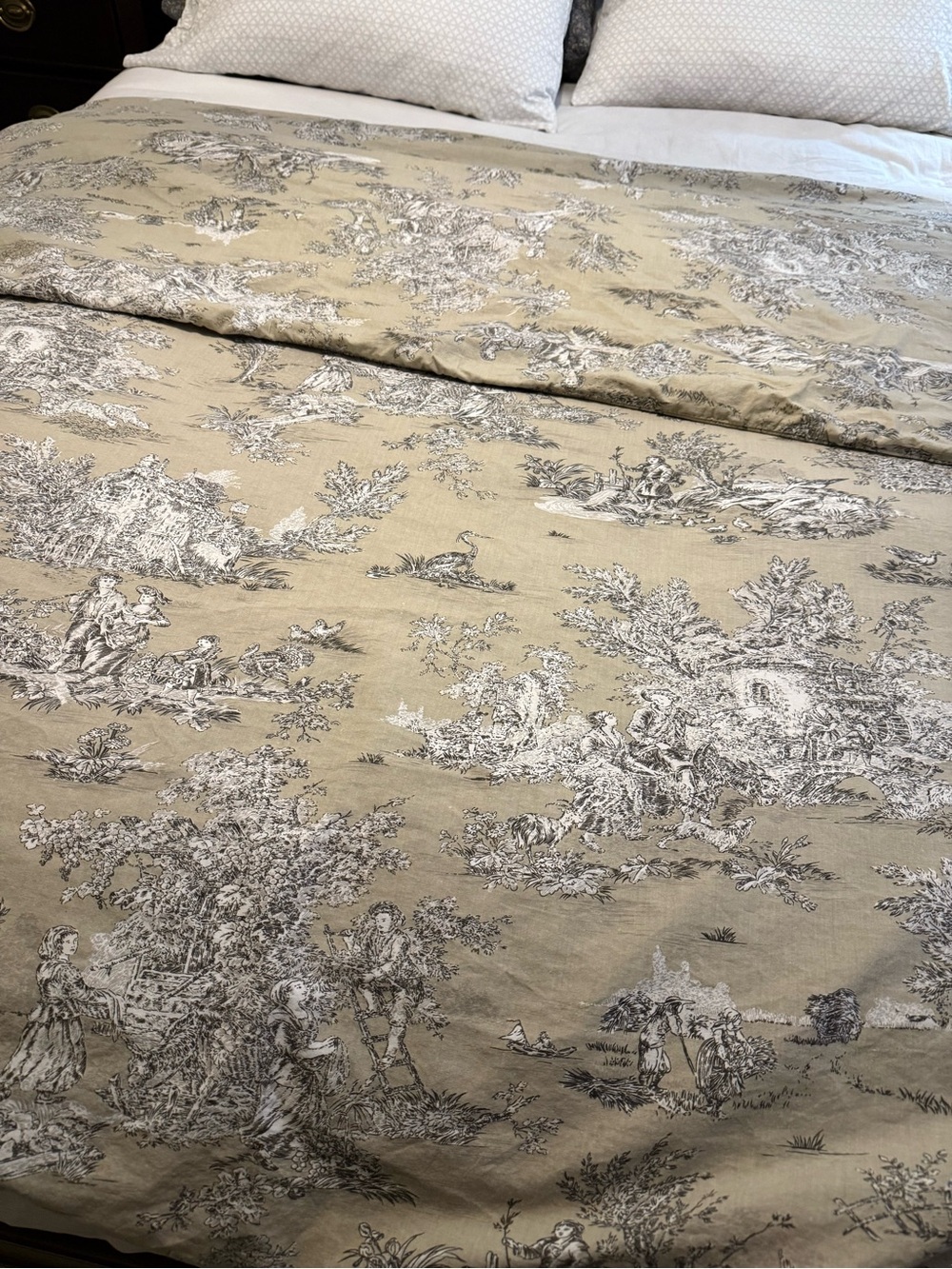 Elena Brunelli Toile Print Duvet Cover